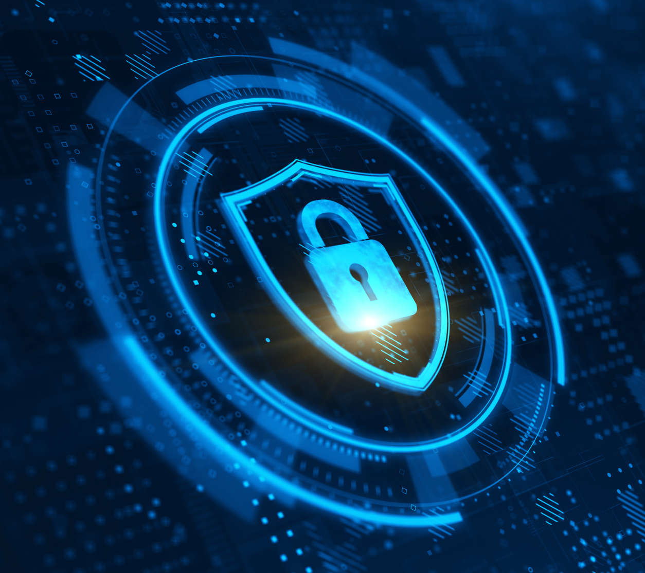 Shield,And,Padlock.,Abstract,Illustration,On,Dark,Blue.,Protect,And Shield,And,Padlock.,Abstract,Illustration,On,Dark,Blue.,Protect,And